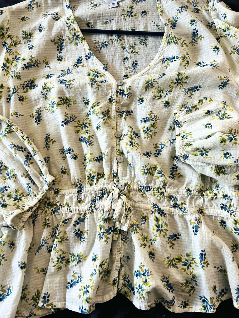 Curtain or Drapery Fabric with Tag